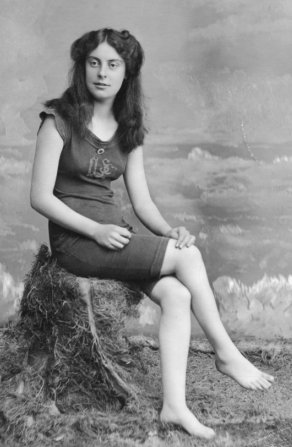 Lady in swimsuit about 1912